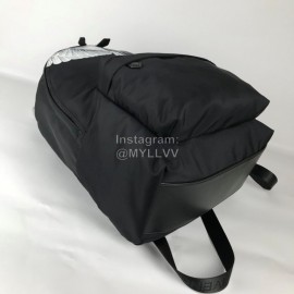 Givenchy Flying Eagle Logo Canvas Backpack Black