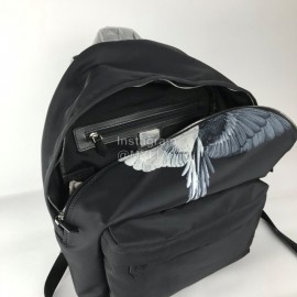 Givenchy Flying Eagle Logo Canvas Backpack Black