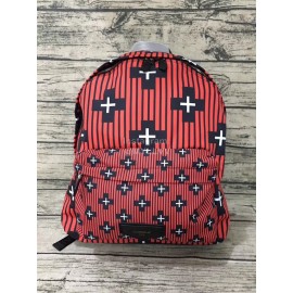 Givenchy Striped Star Pattern Cowhide Backpack Red