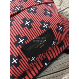 Givenchy Striped Star Pattern Cowhide Backpack Red