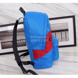 Givenchy Black Twill Letters Fashion Leather Backpack Blue