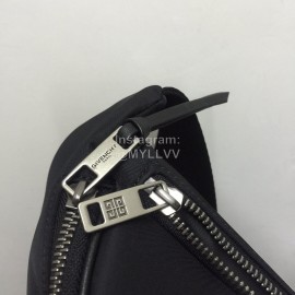 Givenchy Cloth Fabric Men's Crossbody Shoulder Chest Bag Pure Black