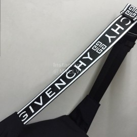 Givenchy White Striped Letters Fashion Men's Crossbody Shoulder Chest Bag Black