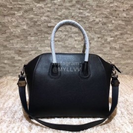Givenchy Antigona Goat Pattern Motorcycle Medium Tote Black
