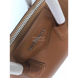 Givenchy Antigona Goat Pattern Motorcycle Tote Brown