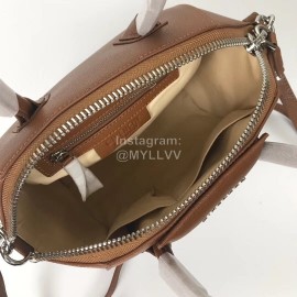 Givenchy Antigona Goat Pattern Motorcycle Tote Brown