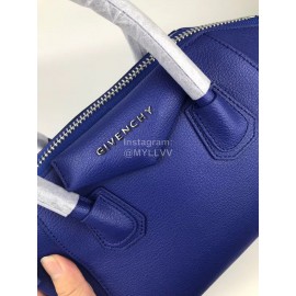 Givenchy Antigona Goat Pattern Motorcycle Tote Blue