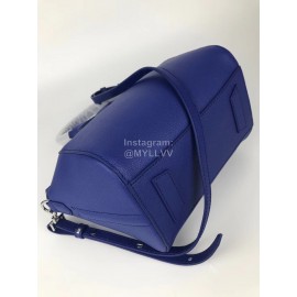 Givenchy Antigona Goat Pattern Motorcycle Tote Blue