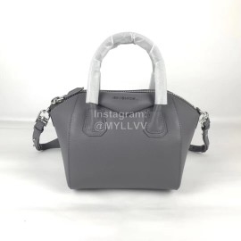 Givenchy Antigona Goat Pattern Motorcycle Tote Grey
