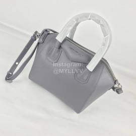 Givenchy Antigona Goat Pattern Motorcycle Tote Grey