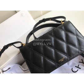 Givenchy Strap Wallet Diamond Partition Diagonal Bag Black 0199006