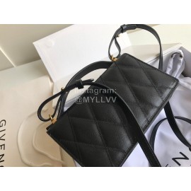 Givenchy Strap Wallet Diamond Partition Diagonal Bag Black 0199006