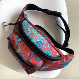 Givenchy Letter Jacquard Zipper Small Waist Bag Red