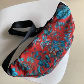 Givenchy Letter Jacquard Zipper Small Waist Bag Red