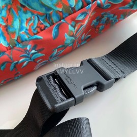 Givenchy Letter Jacquard Zipper Small Waist Bag Red