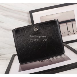 Givenchy 3d Printed Pattern Leather Handbag Black