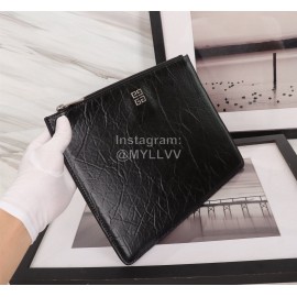 Givenchy 3d Printed Pattern Leather Handbag Black