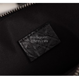 Givenchy 3d Printed Pattern Leather Handbag Black