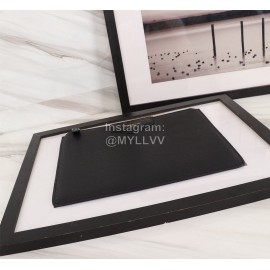 Givenchy Gold Letter Logo Leather Handbag Black