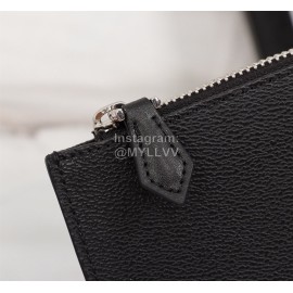 Givenchy Gold Letter Logo Leather Handbag Black