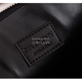 Givenchy Gold Letter Logo Leather Handbag Black