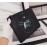 Givenchy Aperture Sloth Image Cowhide Clutch Black
