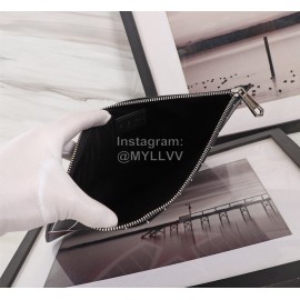 Givenchy Vertical Stripes Color Star Pattern Cowhide Handbag Black