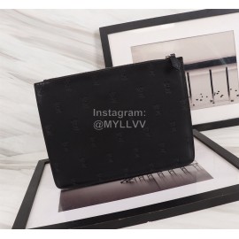 Givenchy Black Printed Logo Leather Handbag Black