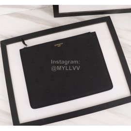 Givenchy Black Printed Logo Leather Handbag Black