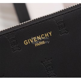 Givenchy Black Printed Logo Leather Handbag Black