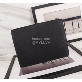 Givenchy Aperture Surround Five-Star Pattern Leather Handbag Black