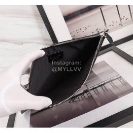 Givenchy Aperture Surround Five-Star Pattern Leather Handbag Black