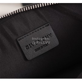 Givenchy Aperture Surround Five-Star Pattern Leather Handbag Black