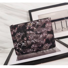Givenchy Gorilla Pattern Leather Handbag Black