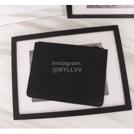 Givenchy White Letter Brand Logo Leather Handbag Black