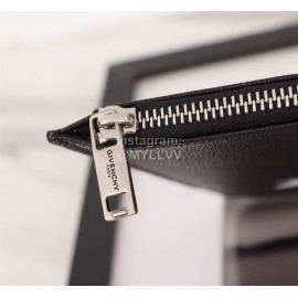 Givenchy White Letter Brand Logo Leather Handbag Black