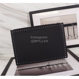 Givenchy Polka Dot Surrounding Elk Portrait Pattern Leather Handbags Black