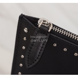 Givenchy Polka Dot Surrounding Elk Portrait Pattern Leather Handbags Black