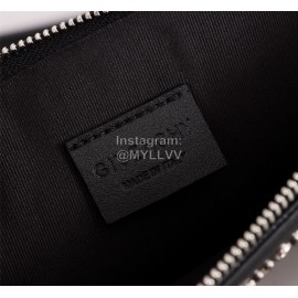 Givenchy Polka Dot Surrounding Elk Portrait Pattern Leather Handbags Black