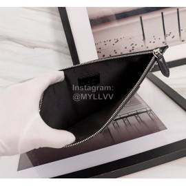 Givenchy Gold Polka Dot Wrap Pattern Leather Handbag Black