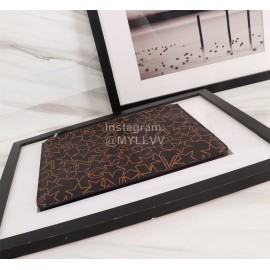 Givenchy Yellow Star Moon Pattern Leather Handbag Black