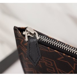 Givenchy Yellow Star Moon Pattern Leather Handbag Black