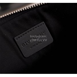 Givenchy Yellow Star Moon Pattern Leather Handbag Black