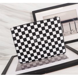 Givenchy Black And White Four Grid Pattern Leather Handbag Black