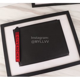 Givenchy Red Letter Tassel Leather Handbag Black