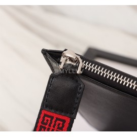 Givenchy Red Letter Tassel Leather Handbag Black