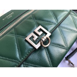 Givenchy Pocket Diamond Long Chain One-Shoulder Diagonal Bag Olive Green