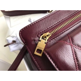 Givenchy Pocket Diamond Long Chain Shoulder Diagonal Bag Wine Red