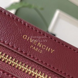 Givenchy Pocket Diamond Double G Micro Brand Diagonal Bag Wine Red 0179