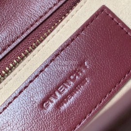 Givenchy Pocket Diamond Double G Micro Brand Diagonal Bag Wine Red 0179